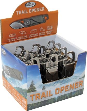 CN211609DS 12 Piece Display Trail Opener Framelock Pocket Knife