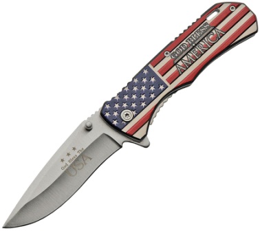 CN300464GB America Linerlock Pocket Knife Spring Assisted