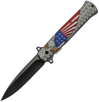 CN300500 Soaring Eagle Linerlock Pocket Knife Spring Assisted