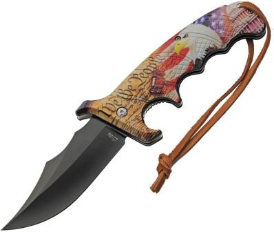 CN300607EG Rite Edge Defender Linerlock Pocket Knife Spring Assisted Eagle