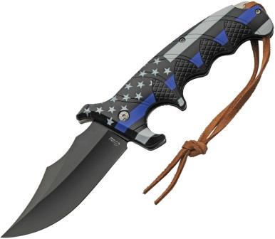 CN300607PO Rite Edge Defender Linerlock Pocket Knife Spring Assisted Police