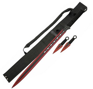 CN926844RD Ninja Sword Set Red