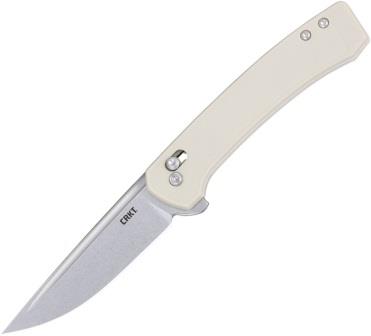 CR7075S CRKT Q Compact Crossbar Lock Pocket Knife White