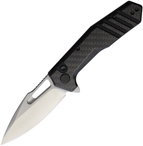 CRSB508LCFSA Critical Strike Rowdy Button Lock Pocket Knife Carbon Fiber G10