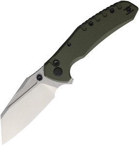 CRSB510GNSW Critical Strike Shamu Button Lock Pocket Knife Green