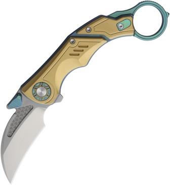 CRSPREDATORGD Critical Strike Predator Karambit Linerlock Pocket Knife