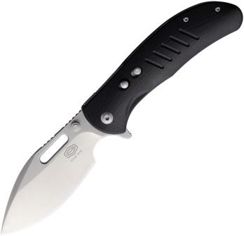 CRSTL505BKSA Critical Strike Zulu Button Lock Pocket Knife Black Satin