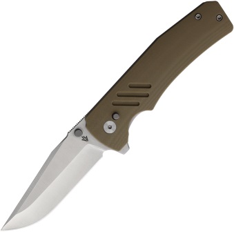 DBD001 Dark Bolt Design Stratus BoltLock Pocket Knife Tan Drop Point