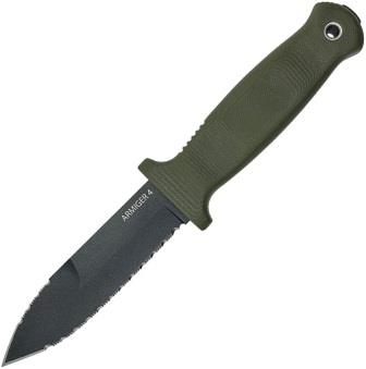 DEM09656 Demko Armiger 4 Fixed Blade Knife Spear OD Green