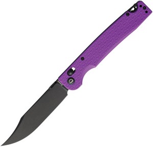 DGRPKFPRBW Daggerr Pike Crossbar Lock Pocket Knife Black Stonewash Purple