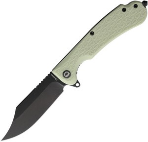 DGRPWGLBW Daggerr Powie Linerlock Pocket Knife Glow Black Stonewash