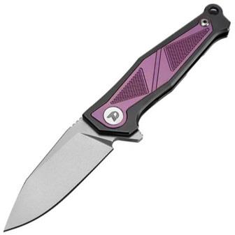 DTK1339P Dreamtech Framelock Pocket Knife Titanium Purple Zirconium