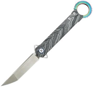 DTK3312GZ Dreamtech Linerlock Pocket Knife G10 Black White