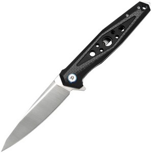 DTK3347C Dreamtech Linerlock Pocket Knife Carbon Fiber G10 Black