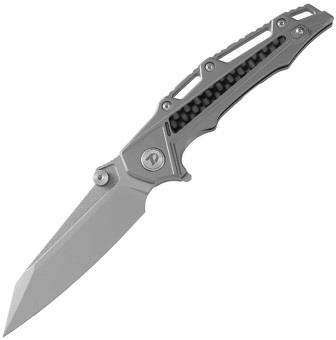 DTK3385C Dreamtech Framelock Pocket Knife Titanium Carbon Fiber