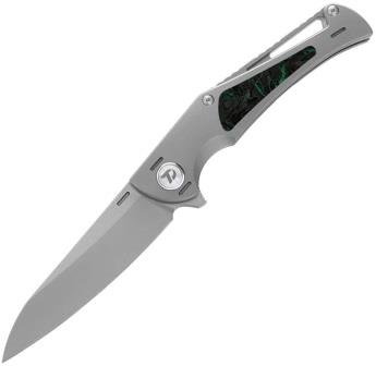 DTK3386GR Dreamtech Framelock Pocket Knife Titanium Carbon Fiber