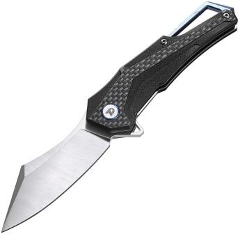DTK3412C Dreamtech Linerlock Pocket Knife Carbon Fiber G10 Black