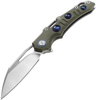 DTK3502MGR Dreamtech Linerlock Pocket Knife Micarta OD Green