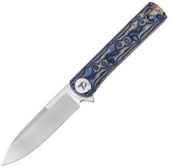 DTK3896MBL Dreamtech Linerlock Pocket Knife Blue Micarta