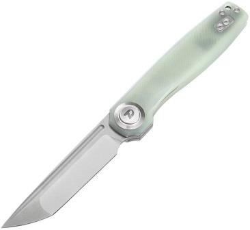DTK4002GJ Dreamtech Button Lock Pocket Knife G10 Jade