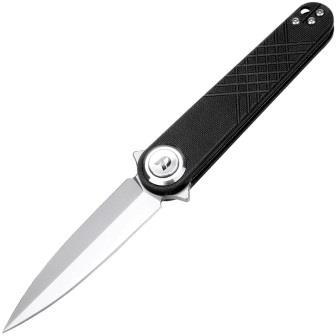 DTK4052GB Dreamtech Button Lock Pocket Knife G10 Black