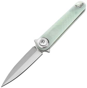 DTK4052GJ Dreamtech Button Lock Pocket Knife Jade G10