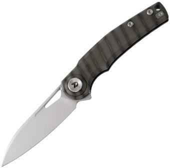 DTK4130BF Dreamtech Button Lock Pocket Knife Titanium Bronze