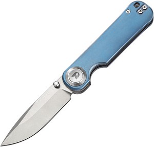 DTK4245TVBL Dreamtech Button Lock Pocket Knife Blue