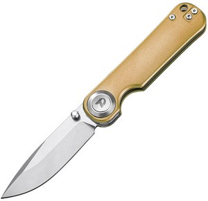 DTK4245VTGR Dreamtech Button Lock Pocket Knife Gold