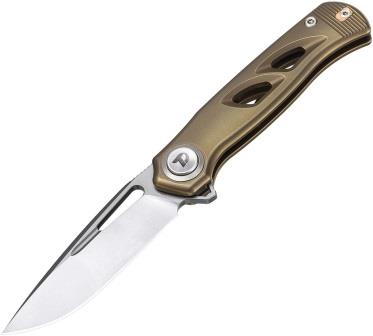 Dreamtech Button Lock Pocket Knife Titanium Bronze - DTK4260BR