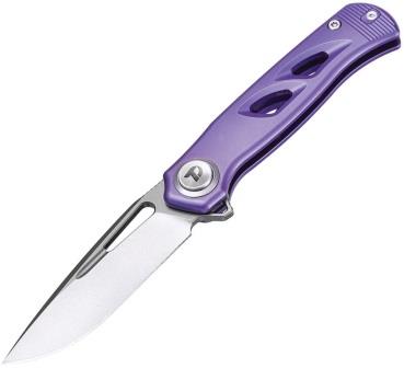 DTK4260P Dreamtech Button Lock Pocket Knife Titanium Purple