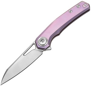 DTK4281VP Dreamtech Button Lock Pocket Knife Ttaniumi Pink