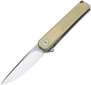 DTK4286GR Dreamtech Linerlock Pocket Knife Titanium Gold