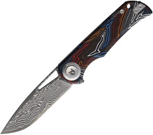 DTK4384FG Dreamtech Pivot Button Lock Pocket Knife G10