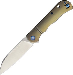 DTK4453LBR Dreamtech Linerlock Pocket Knife Titanium Gold