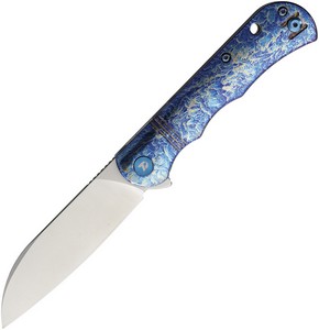 DTK4453LF Dreamtech Linerlock Pocket Knife Titanium Blue