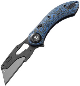 DTK4518MBL Dreamtech D4518 Utility Button Lock Pocket Knife Blue