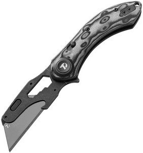 DTK4518MG Dreamtech D4518 Utility Button Lock Pocket Knife Gray