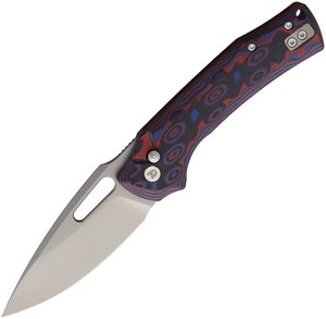 DTK4542MR Dreamtech Linerlock Pocket Knife Micarta Black Red
