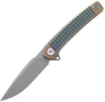 DTK9613GR Dreamtech Framelock Pocket Knife Titanium Green