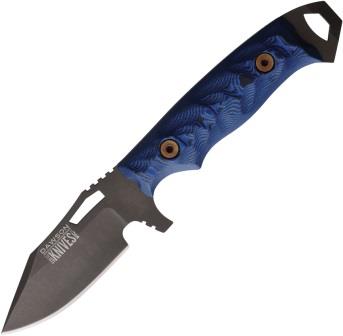 DW60417 Dawson Steadfast Fixed Blade Knife Blue Black G10 Magnacut