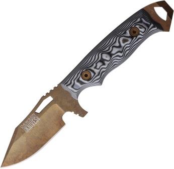 DW60677 Dawson Steadfast Fixed Blade Knife White Black G10 Magnacut