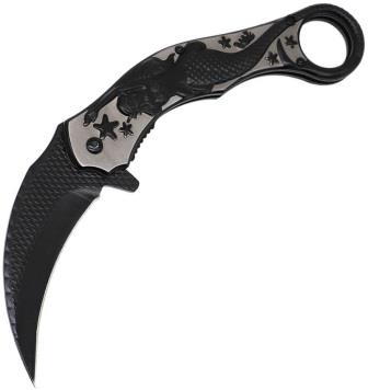 EE10A120SB ElitEdge Mermaid Karambit Linerlock Pocket Knife