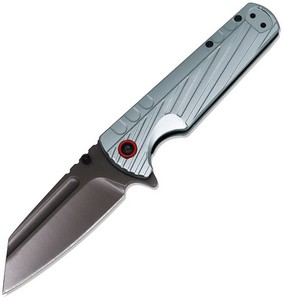 EE10A136LGY ElitEdge Linerlock Pocket Knife Spring Assisted Opening Silver