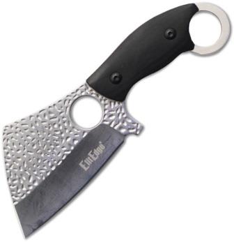 EE20664SB ElitEdge Cleaver Fixed Blade Knife Black