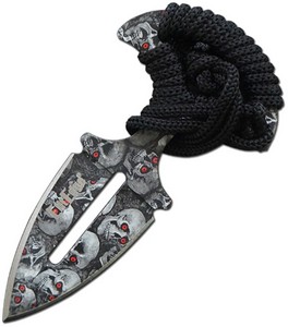 EE20685GYSC ElitEdge Push Dagger Skull