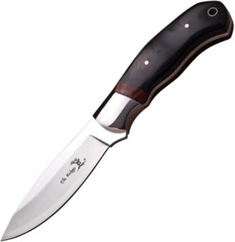 ER565BW Elk Ridge Fixed Blade Hunting Knife Black Pakkawood