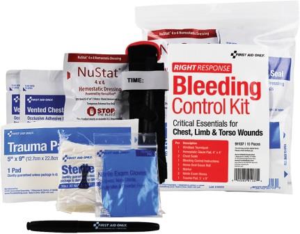 FAO91137 First Aid Only Bleeding Control Kit Chest/Torso/Limb