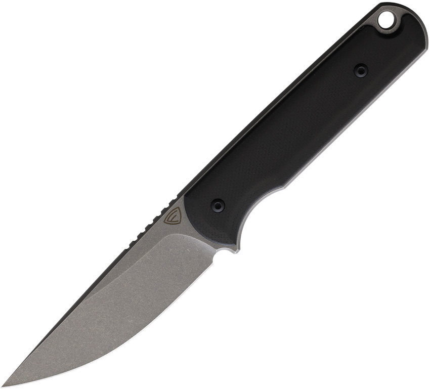 FF0019CR Ferrum Forge Knife Works Lackey Fixed Blade Knife Black