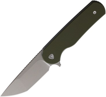 FF012G Ferrum Forge Knife Works Zelex Linerlock Pocket Knife Green